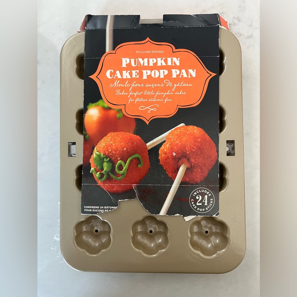 William Sonoma Fall Pumpkin Cake Pop Pan Bakeware